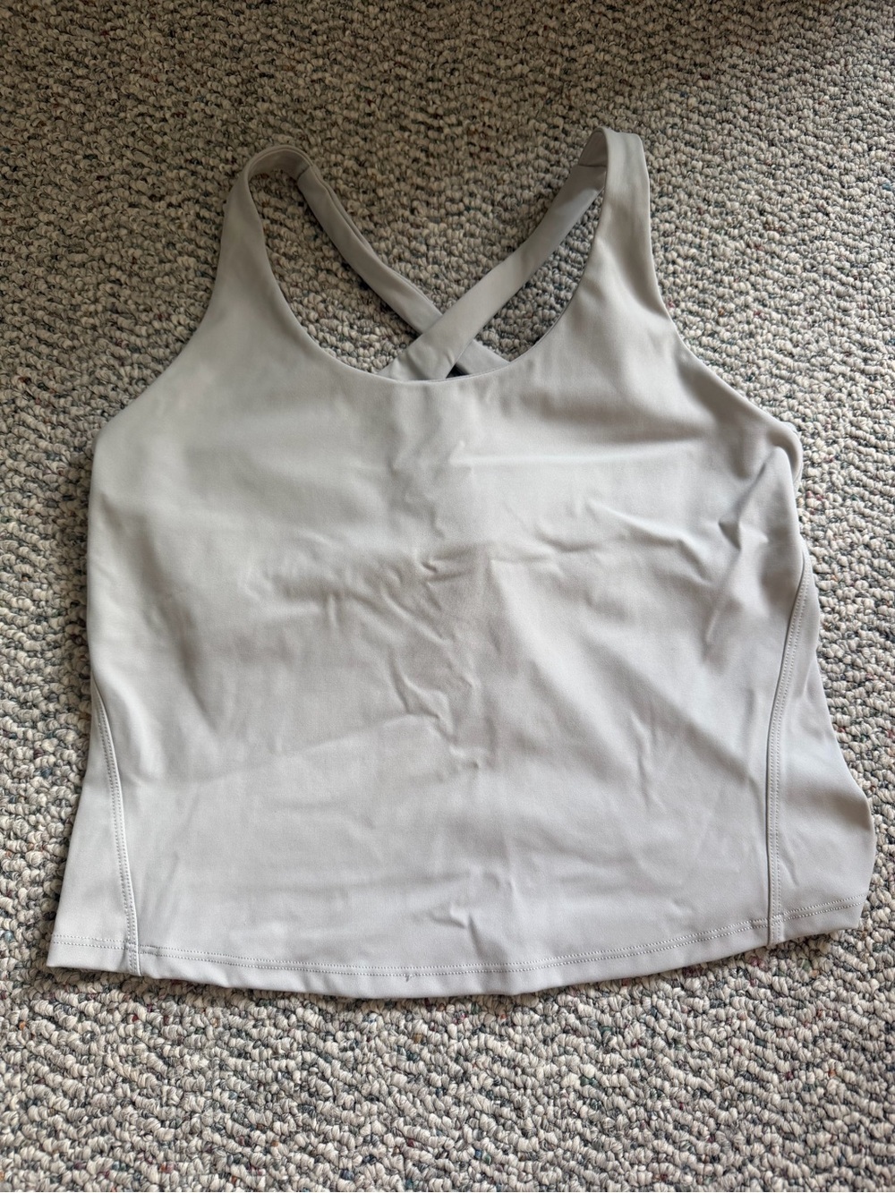 Women's Crossback Tank Top - Lite Grey